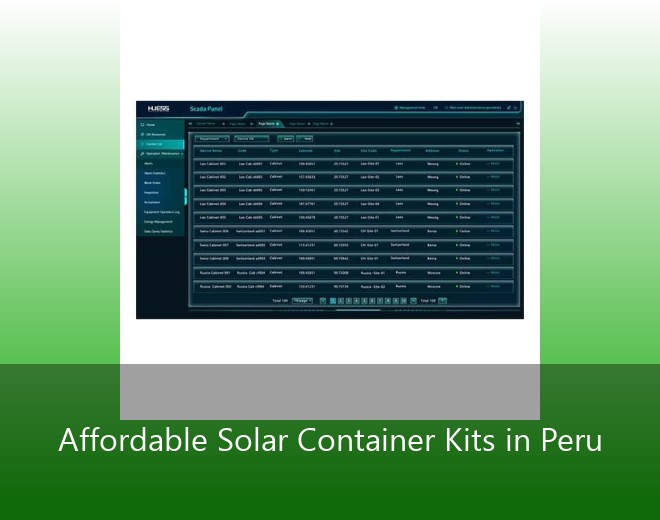 Affordable Solar Container Kits in Peru